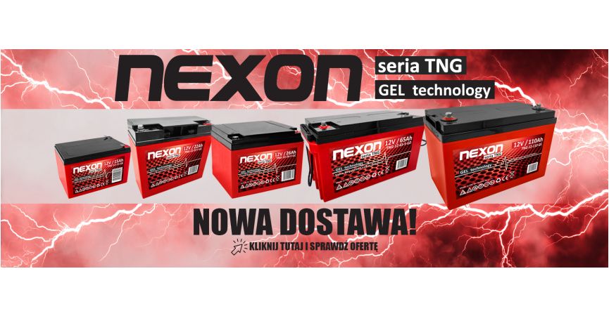 Nowa dostawa akumulatorów Nexon serii TNG już dostępna! ⚡