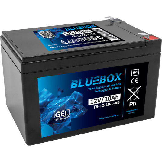 BLUEBOX Akumulator VRLA GEL 12V 10Ah (L) (T2) (Żywotność 3-5 lat)