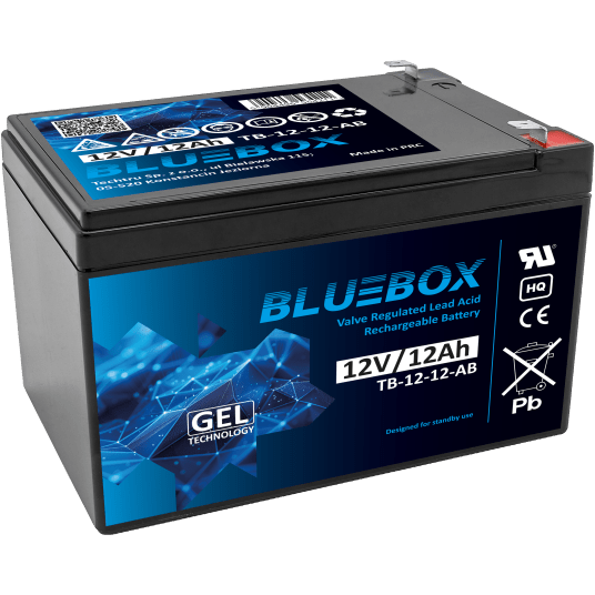 BLUEBOX Akumulator VRLA GEL 12V 12Ah (Żywotność 3-5 lat)