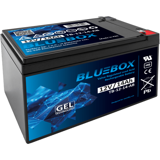 BLUEBOX Akumulator VRLA GEL 12V 14Ah (T2) (Żywotność 3-5 lat)