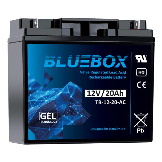 BLUEBOX Akumulator VRLA GEL 12V 20Ah (Żywotność 3-5 lat)