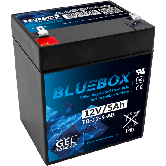 BLUEBOX Akumulator VRLA GEL 12V 5Ah (Żywotność 3-5 lat)