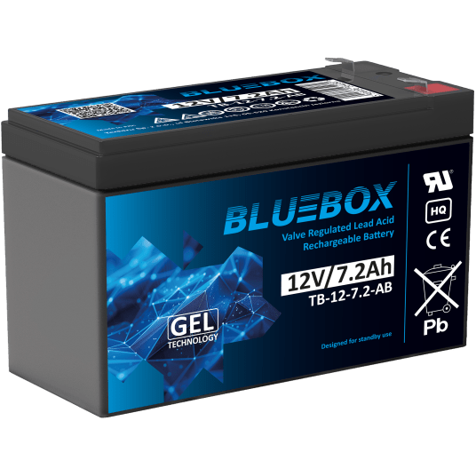 BLUEBOX Akumulator VRLA GEL 12V 7,2Ah (Żywotność 3-5 lat)