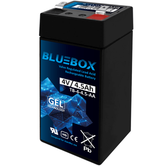 BLUEBOX Akumulator VRLA GEL 4V 4,5Ah (Żywotność 3-5 lat)