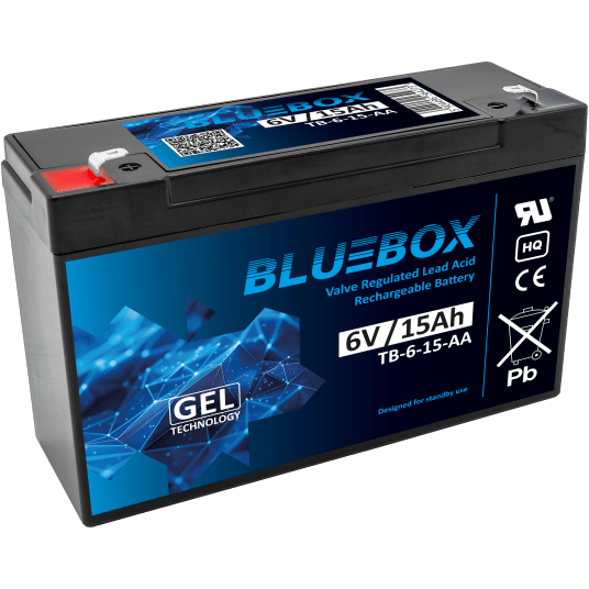 BLUEBOX Akumulator VRLA GEL 6V 15Ah (Żywotność 3-5 lat)