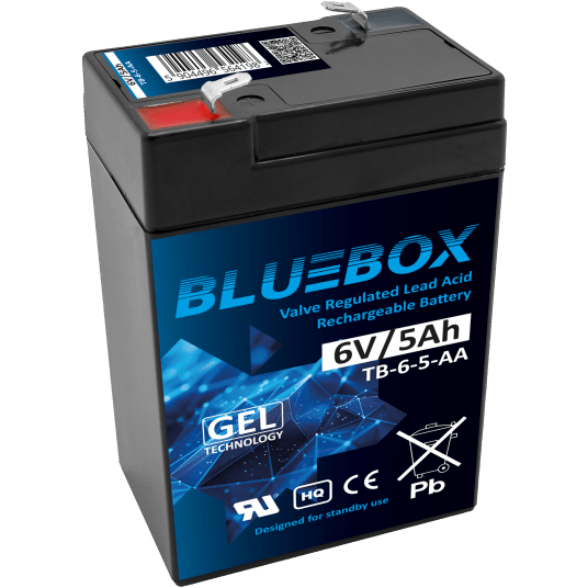 BLUEBOX Akumulator VRLA GEL 6V 5Ah (Żywotność 3-5 lat)