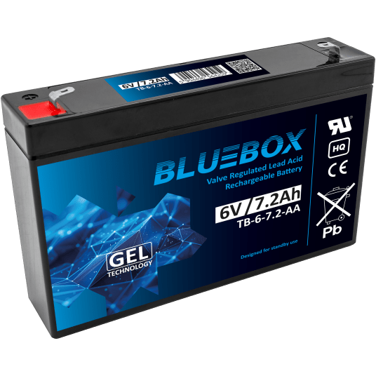 BLUEBOX Akumulator VRLA GEL 6V 7,2Ah (Żywotność 3-5 lat)