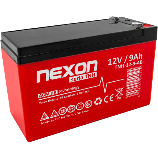 NEXON TNH Akumulator VRLA AGM HR 12V 9Ah (T) (Żywotność 12 lat)
