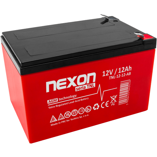 NEXON TNL Akumulator VRLA AGM 12V 12Ah (T2) (Żywotność 12 lat)
