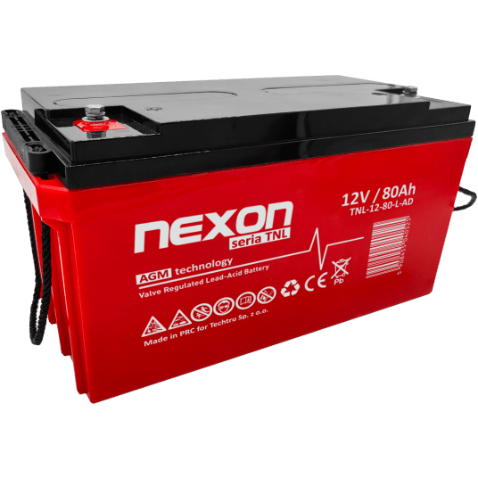 NEXON TNL Akumulator VRLA AGM 12V 80Ah (L) (Żywotność 12-15 lat)