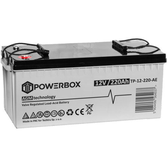 POWERBOX Akumulator VRLA AGM 12V 220Ah -zdjęcie numer 1