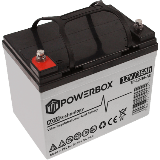 POWERBOX Akumulator VRLA AGM 12V 36Ah