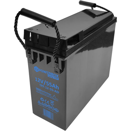 POWERBOX TPF Akumulator Front Terminal 12V 55Ah (Żywotność 10-12 lat)