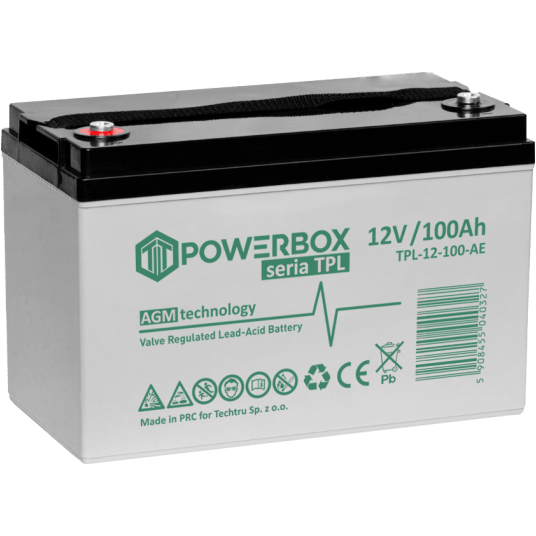 POWERBOX TPS Akumulator VRLA AGM 12V 100Ah (Żywotność 6-9 lat)