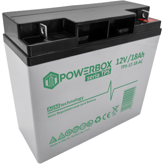 POWERBOX TPS Akumulator VRLA AGM 12V 18Ah (Żywotność 6-9 lat) -zdjęcie numer 1