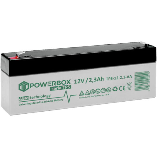 POWERBOX TPS Akumulator VRLA AGM 12V 2,3Ah (Żywotność 6-9 lat)
