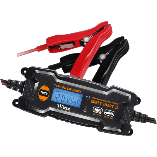 Prostownik mikroprocesorowy ERRET Smart 5A 6V/12V 5A (orange)