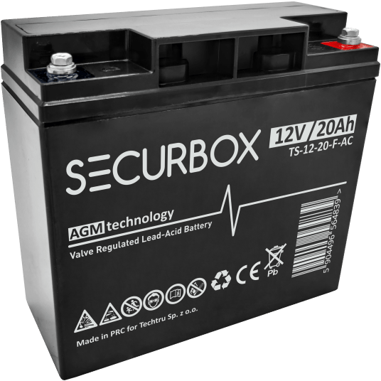 SECURBOX Akumulator VRLA AGM 12V 20Ah (F) (Żywotność 5 lat)