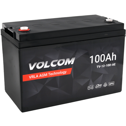 VOLCOM Akumulator VRLA AGM 12V 100Ah (Żywotność 3-5 lat)