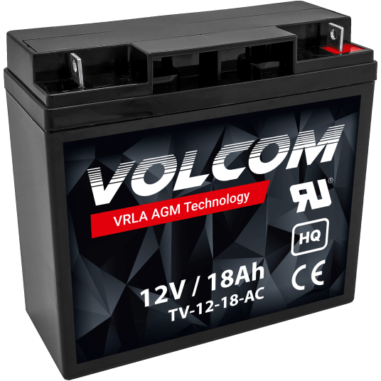 VOLCOM Akumulator VRLA AGM 12V 18Ah (Żywotność 3-5 lat)