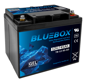 BLUEBOX Akumulator VRLA GEL 12V 45Ah (Żywotność 3-5 lat)