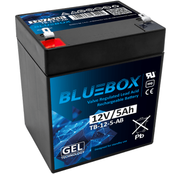 BLUEBOX Akumulator VRLA GEL 12V 5Ah (Żywotność 3-5 lat)