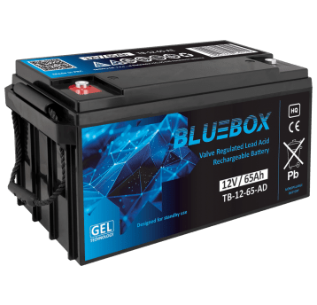 BLUEBOX Akumulator VRLA GEL 12V 65Ah (Żywotność 3-5 lat)