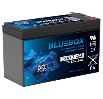 BLUEBOX Akumulator VRLA GEL 12V 7,2Ah (Żywotność 3-5 lat)