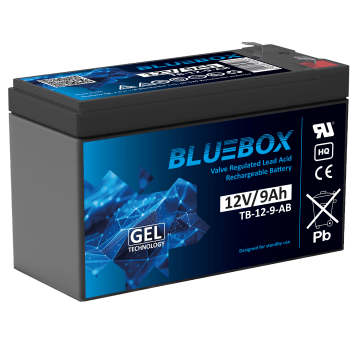 BLUEBOX Akumulator VRLA GEL 12V 9Ah (T2) (Żywotność 3-5 lat)
