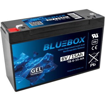 BLUEBOX Akumulator VRLA GEL 6V 15Ah (Żywotność 3-5 lat)