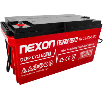 NEXON Akumulator VRLA GEL 12V 80Ah (L) (Żywotność 12 lat)