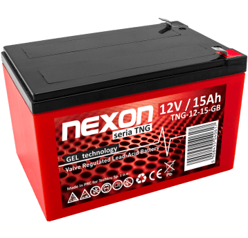 NEXON TNG Akumulator VRLA GEL 12V 15Ah (Żywotność 12 lat)