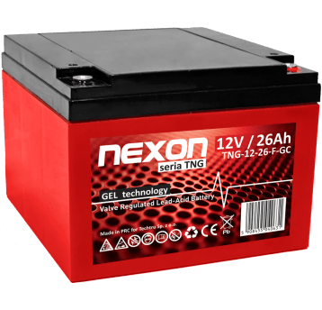 NEXON TNG Akumulator VRLA GEL 12V 26Ah (F) (Żywotność 12 lat)