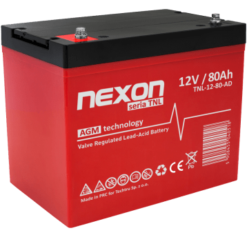 NEXON TNL Akumulator VRLA AGM 12V 80Ah (Żywotność 12-15 lat)