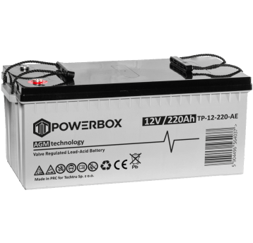 POWERBOX Akumulator VRLA AGM 12V 220Ah