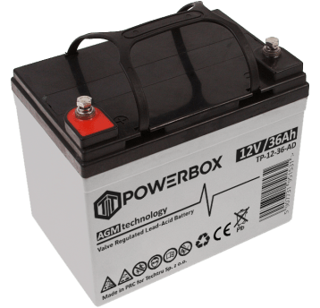 POWERBOX Akumulator VRLA AGM 12V 36Ah