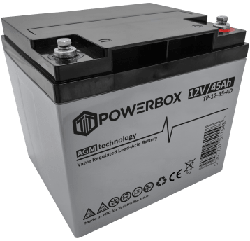 POWERBOX Akumulator VRLA AGM 12V 45Ah