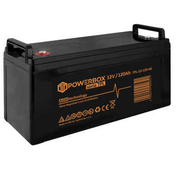 POWERBOX TPL Akumulator VRLA AGM 12V 120Ah (Żywotność 12 lat)