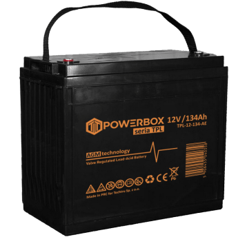 POWERBOX TPL Akumulator VRLA AGM 12V 134Ah (Żywotność 12 lat)