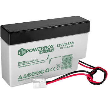 POWERBOX TPS Akumulator VRLA AGM 12V 0,8Ah (Żywotność 6-9 lat)