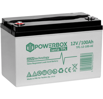 POWERBOX TPS Akumulator VRLA AGM 12V 100Ah (Żywotność 6-9 lat)