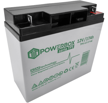 POWERBOX TPS Akumulator VRLA AGM 12V 17Ah (Żywotność 6-9 lat)