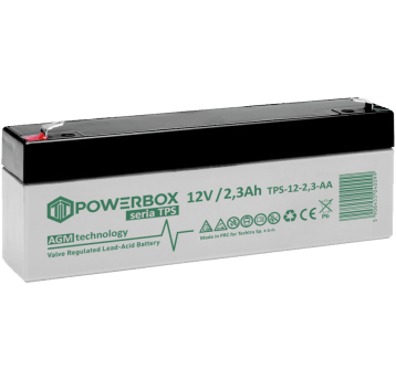 POWERBOX TPS Akumulator VRLA AGM 12V 2,3Ah (Żywotność 6-9 lat)