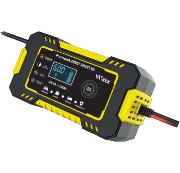 Prostownik mikroprocesorowy ERRET Smart 6A 12V 6A (yellow)