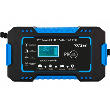 Prostownik mikroprocesorowy ERRET Smart PRO 6A 12V 6A (blue)