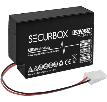 SECURBOX Akumulator VRLA AGM 12V 0,8Ah (Żywotność 5 lat)
