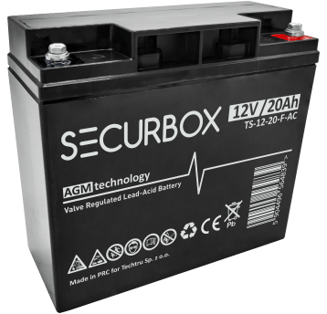 SECURBOX Akumulator VRLA AGM 12V 20Ah (F) (Żywotność 5 lat)