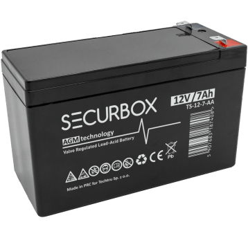SECURBOX Akumulator VRLA AGM 12V 7Ah (Żywotność 5 lat)
