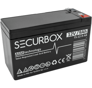 SECURBOX Akumulator VRLA AGM 12V 9Ah