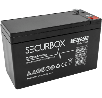 SECURBOX Akumulator VRLA AGM 12V 9Ah (Żywotność 5 lat)